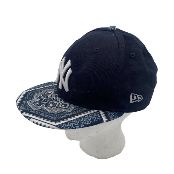 NY Yankees Baseball Hat Cap New Era 9Fifty Official MLB Navy Blue White Print - Picture 3 of 8